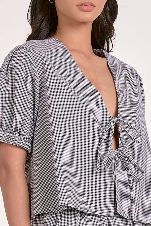 Dolce Top in Black Seersucker - Image 5
