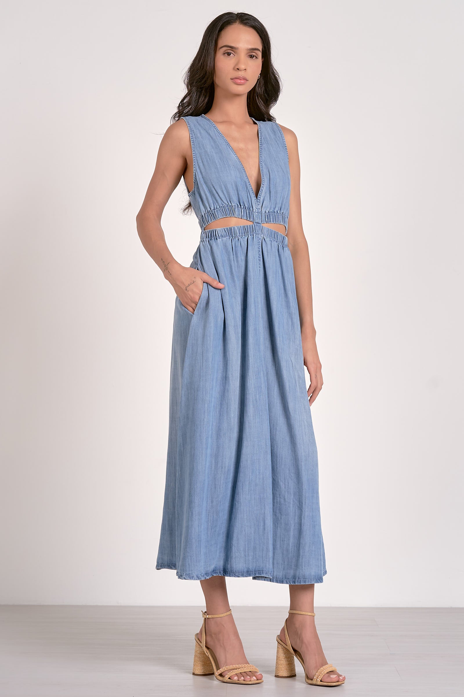 Delilah Midi Cut Out Dress - Image 2