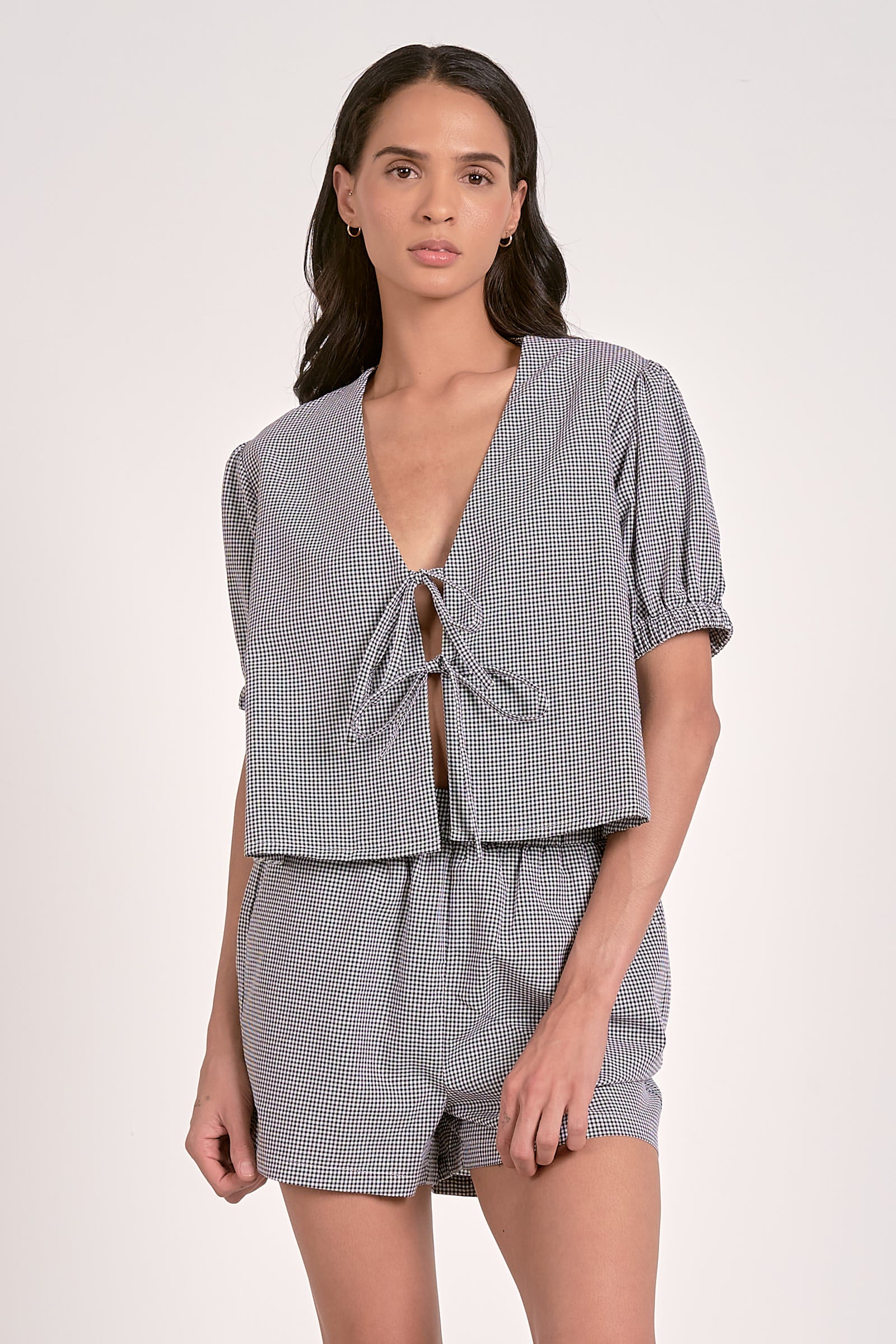 Dolce Top in Black Seersucker - Image 2