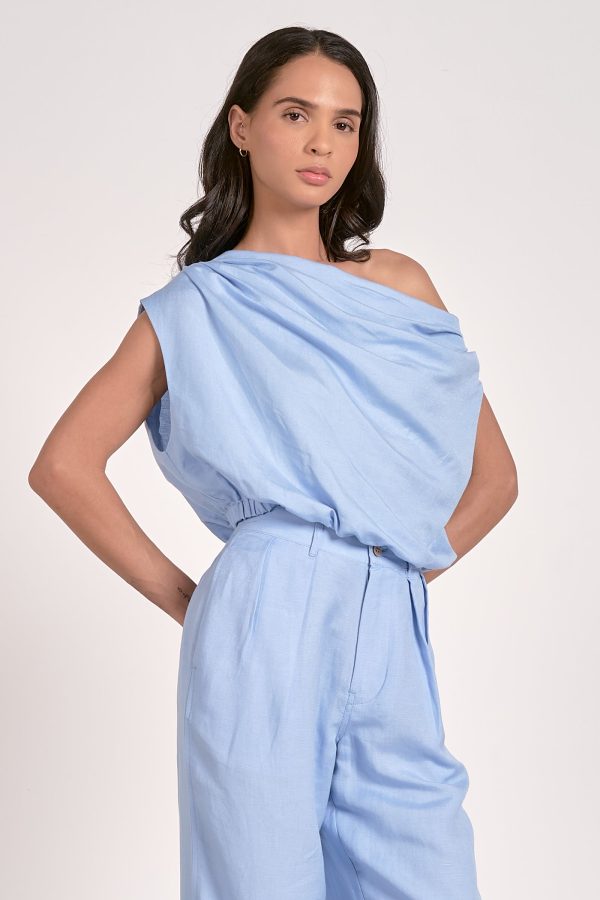 Lianne Top in Light Blue - Image 3