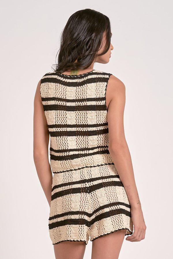 Taja Top in Natural Black Stripe - Image 5