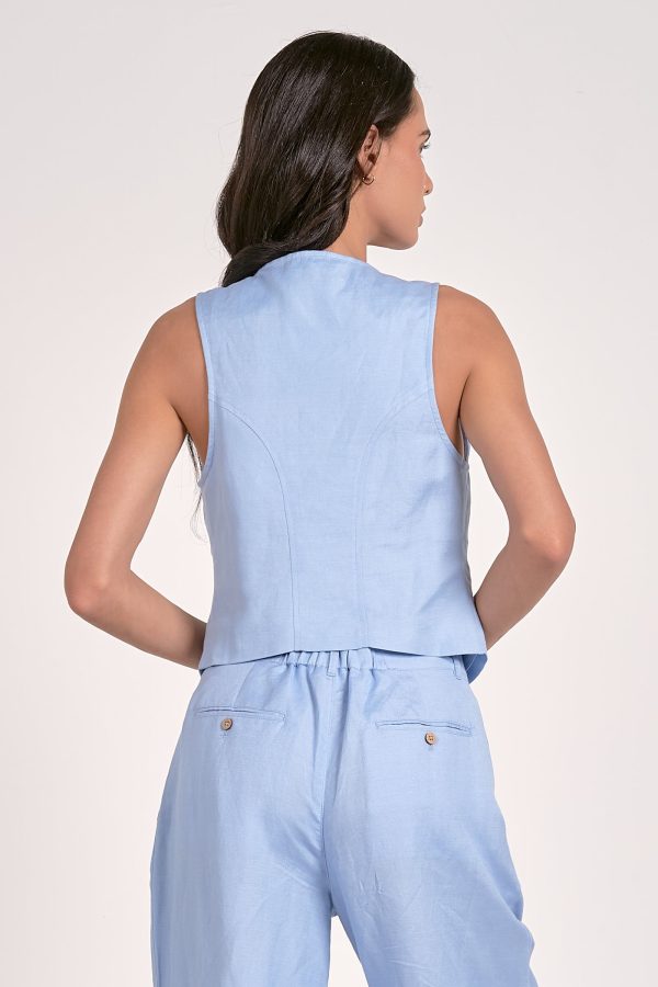 Lana Vest in Light Blue - Image 6
