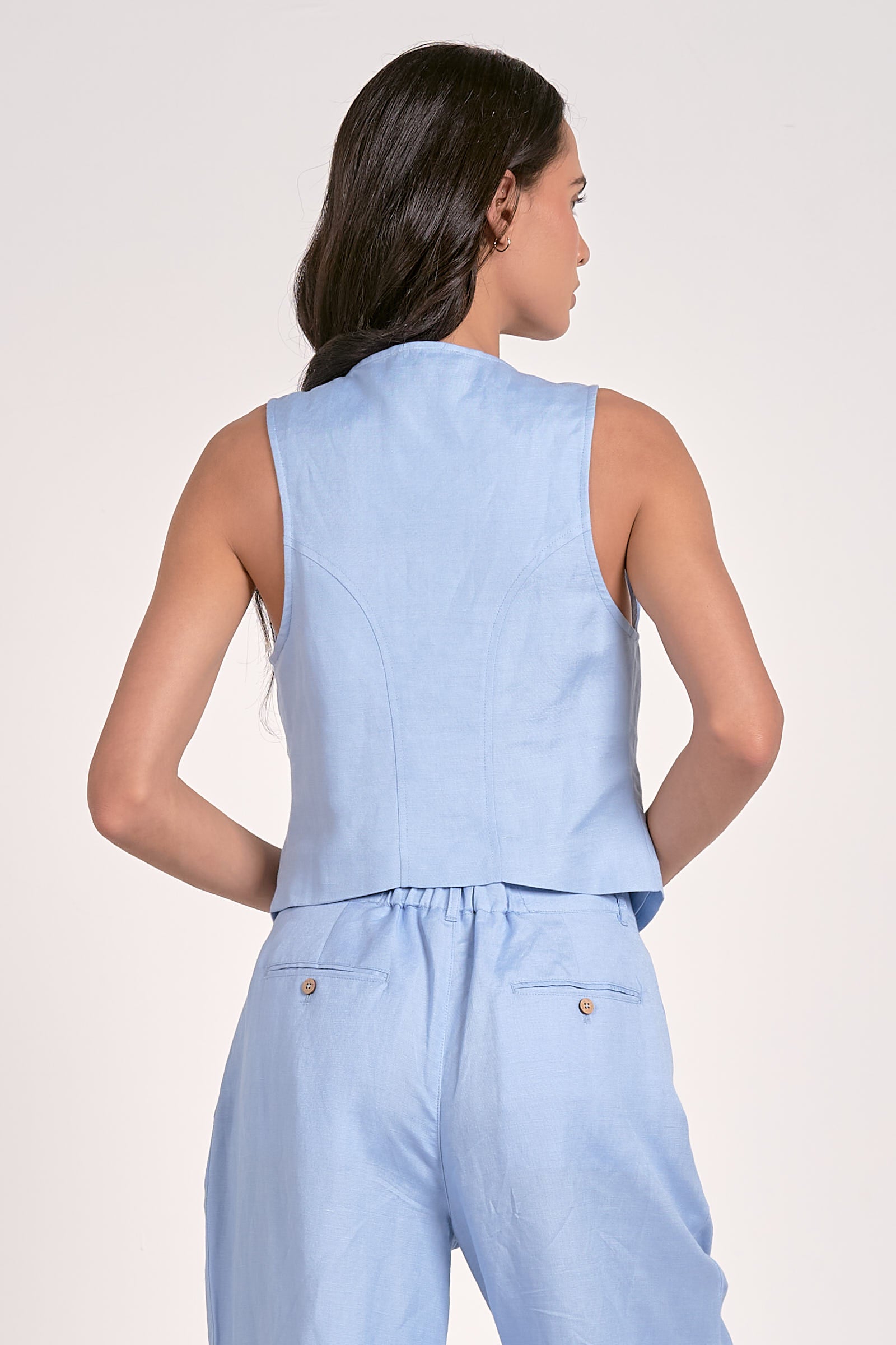 Lana Vest in Light Blue - Image 6