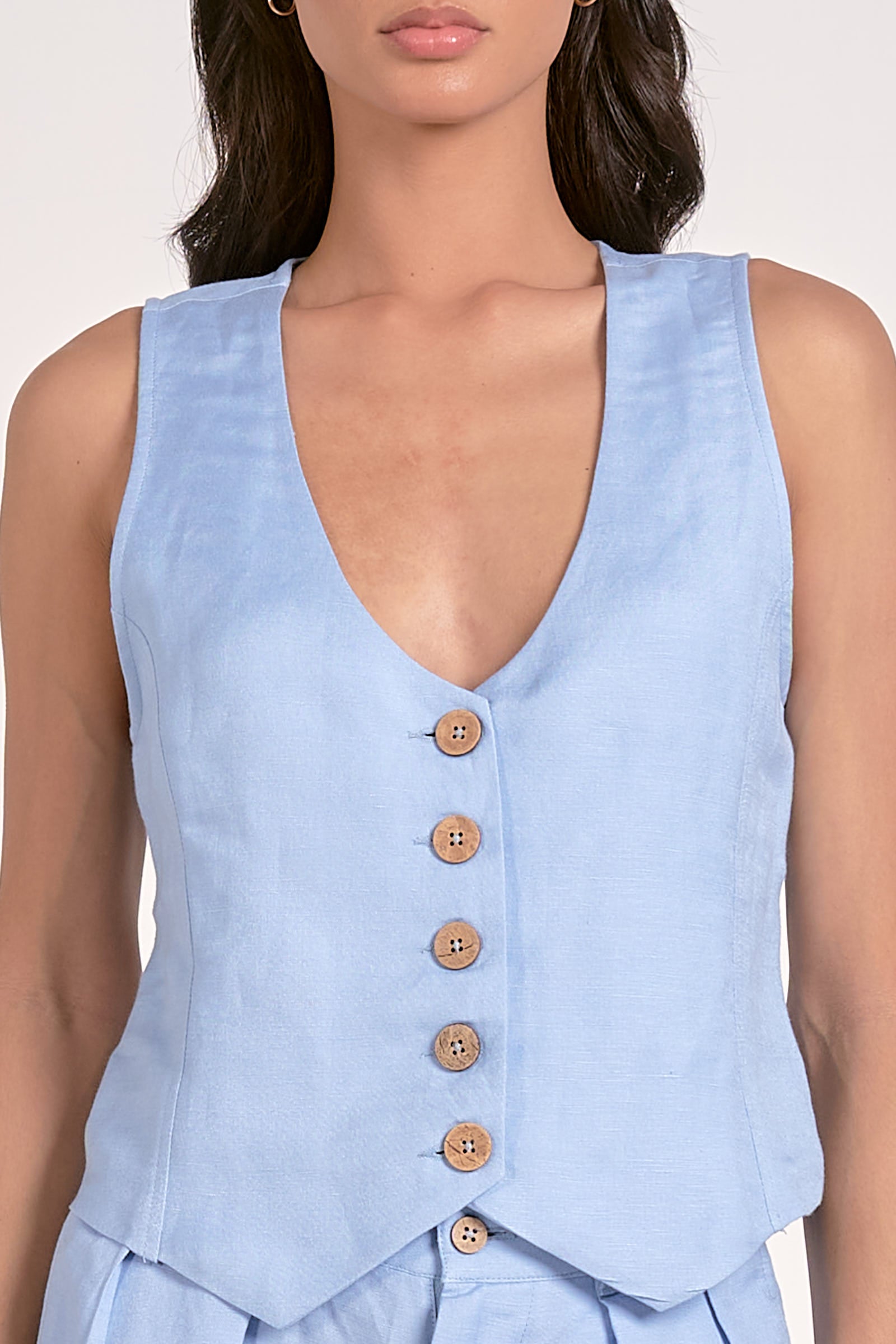 Lana Vest in Light Blue - Image 7
