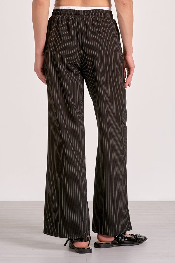 Elan Trent Trousers in Black Stripe - Image 5