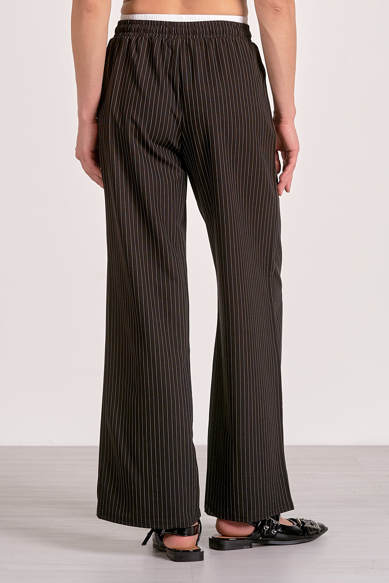 Elan Trent Trousers in Black Stripe - Image 5