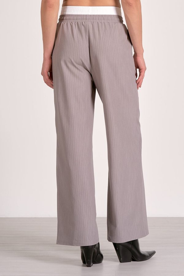 Elan Trent Trouser in Grey Stripe - Image 5
