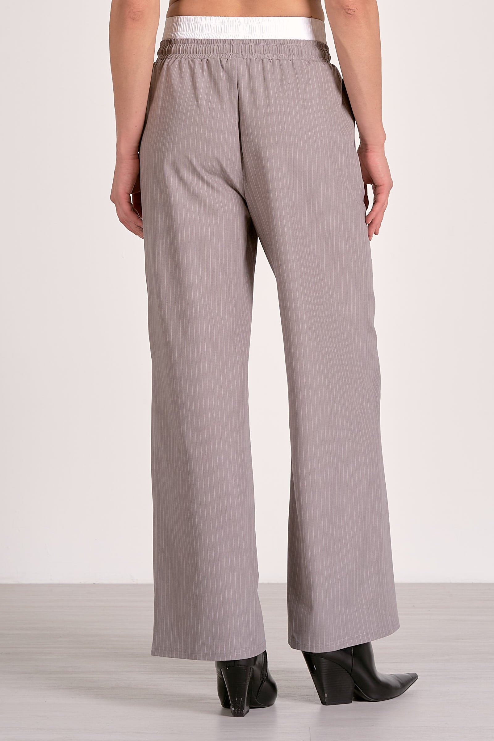Elan Trent Trouser in Grey Stripe - Image 5