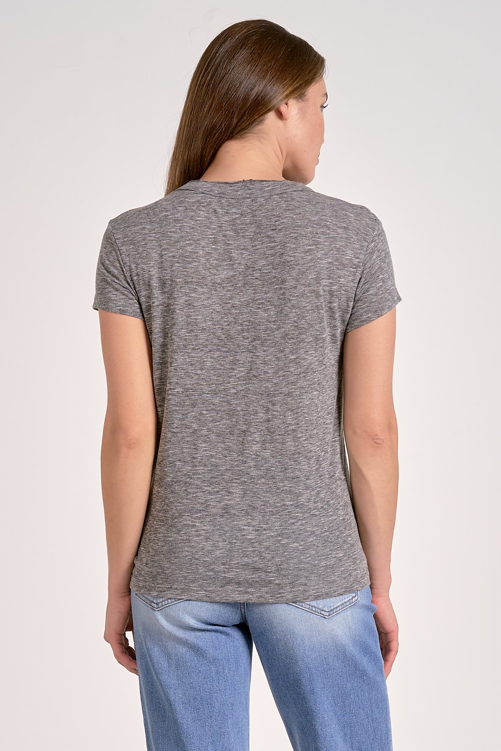ELan Amour T-Shirt in Grey - Image 4