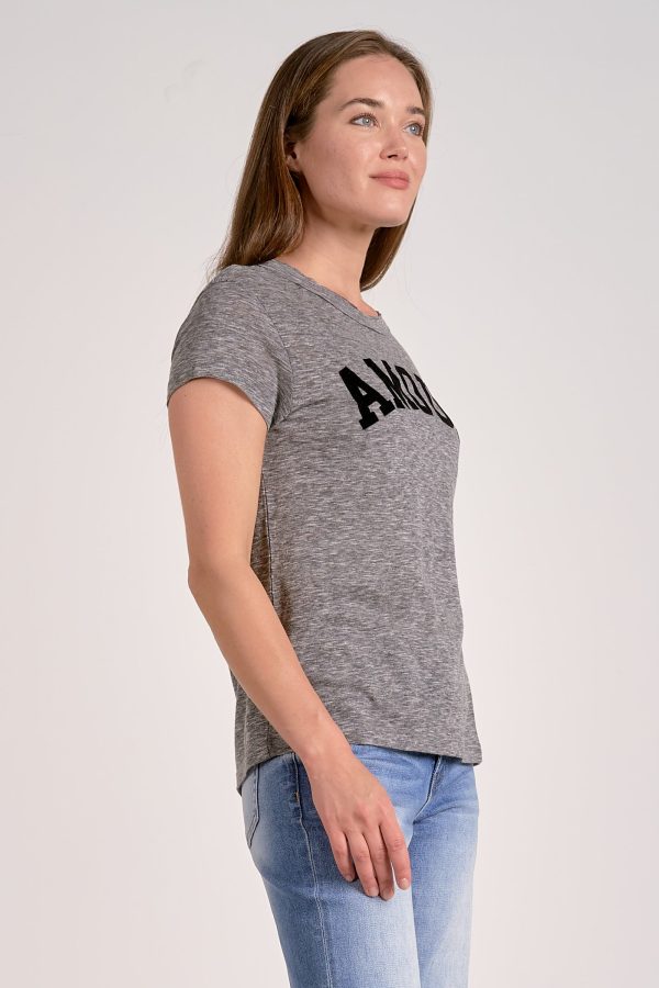 ELan Amour T-Shirt in Grey - Image 3