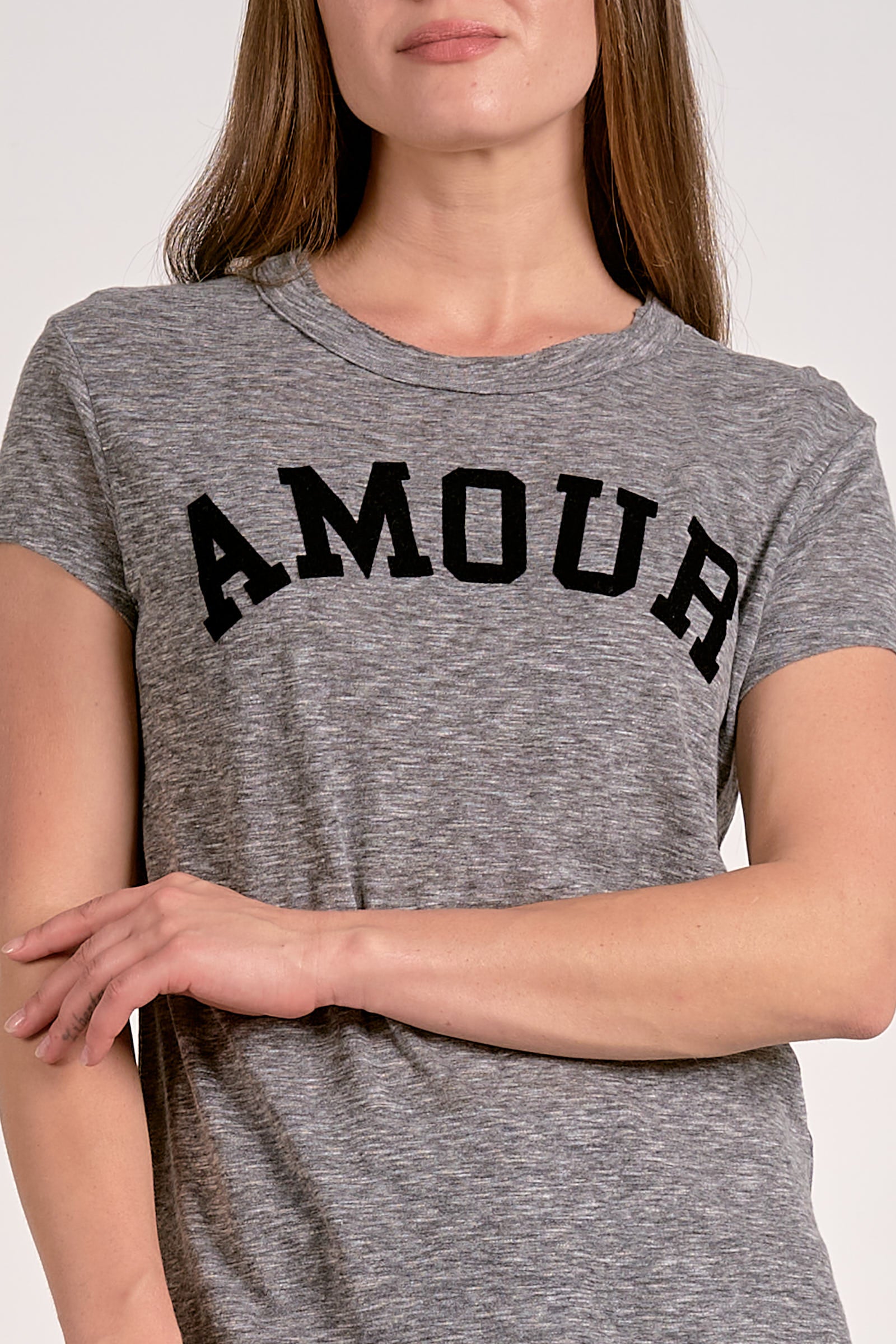 ELan Amour T-Shirt in Grey - Image 2