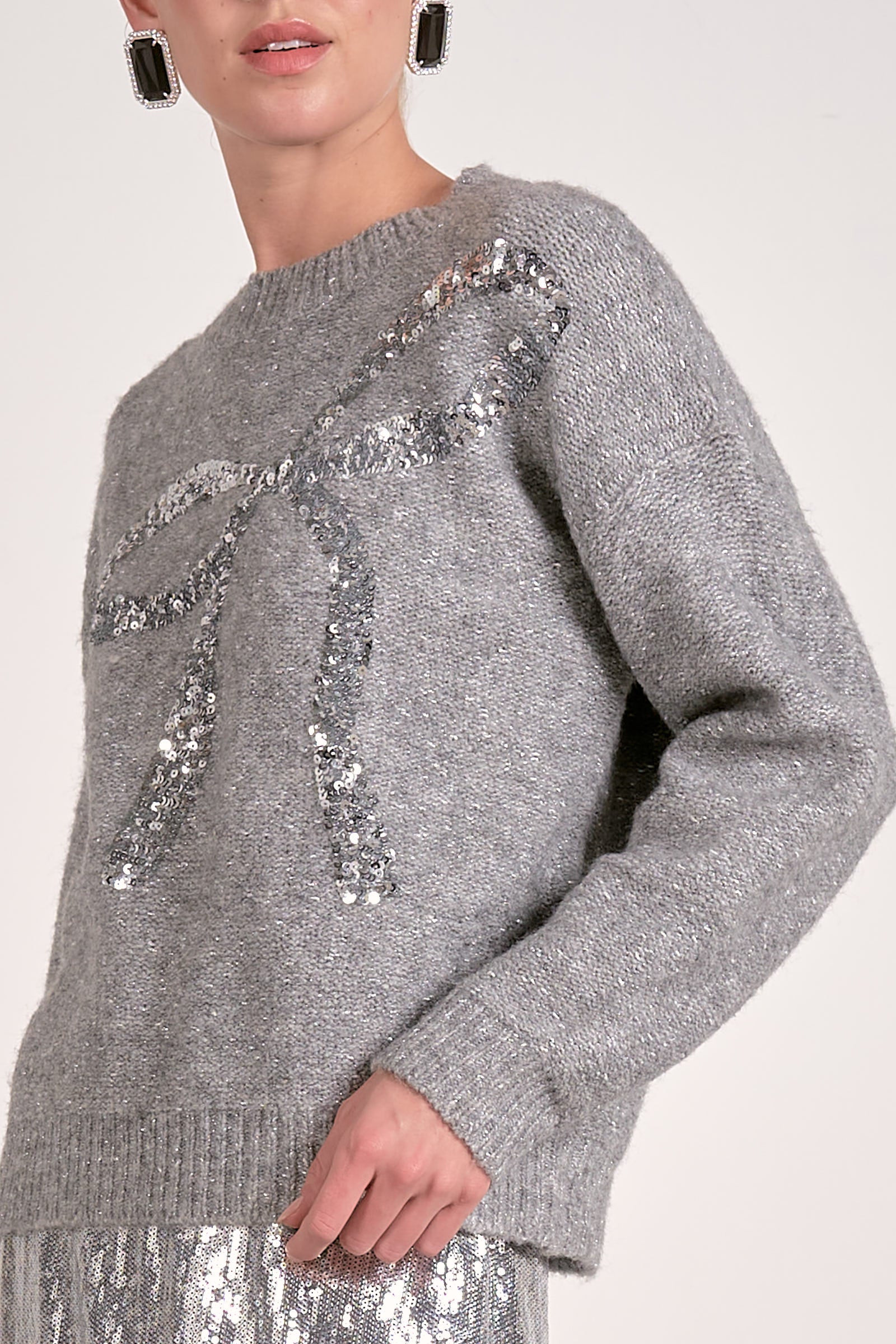 Elan Crewneck Bow Sweater - Image 3