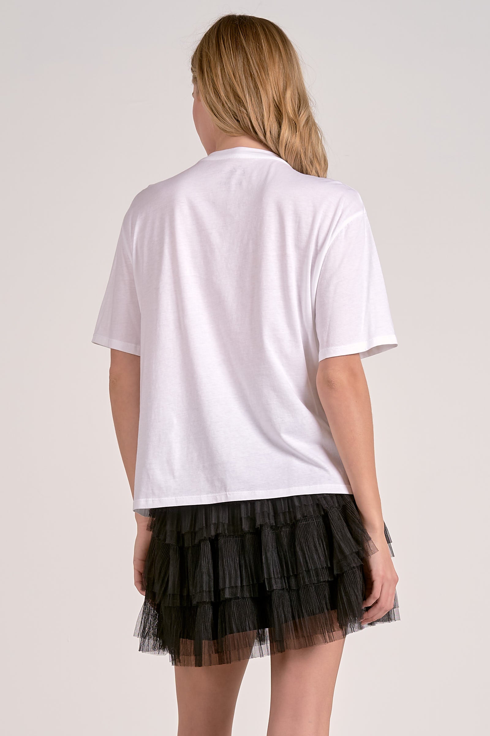 Elan Embellished Neck Tee - Image 5