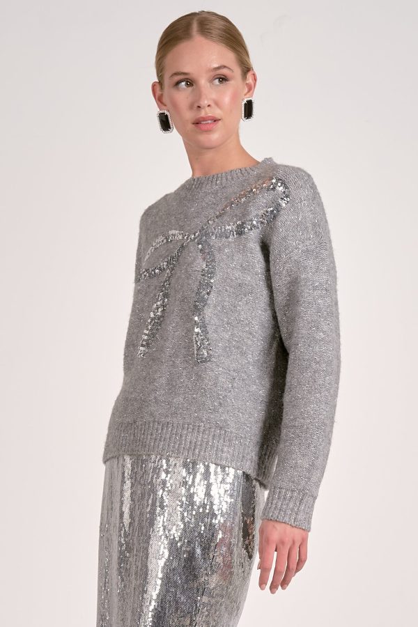Elan Crewneck Bow Sweater - Image 4