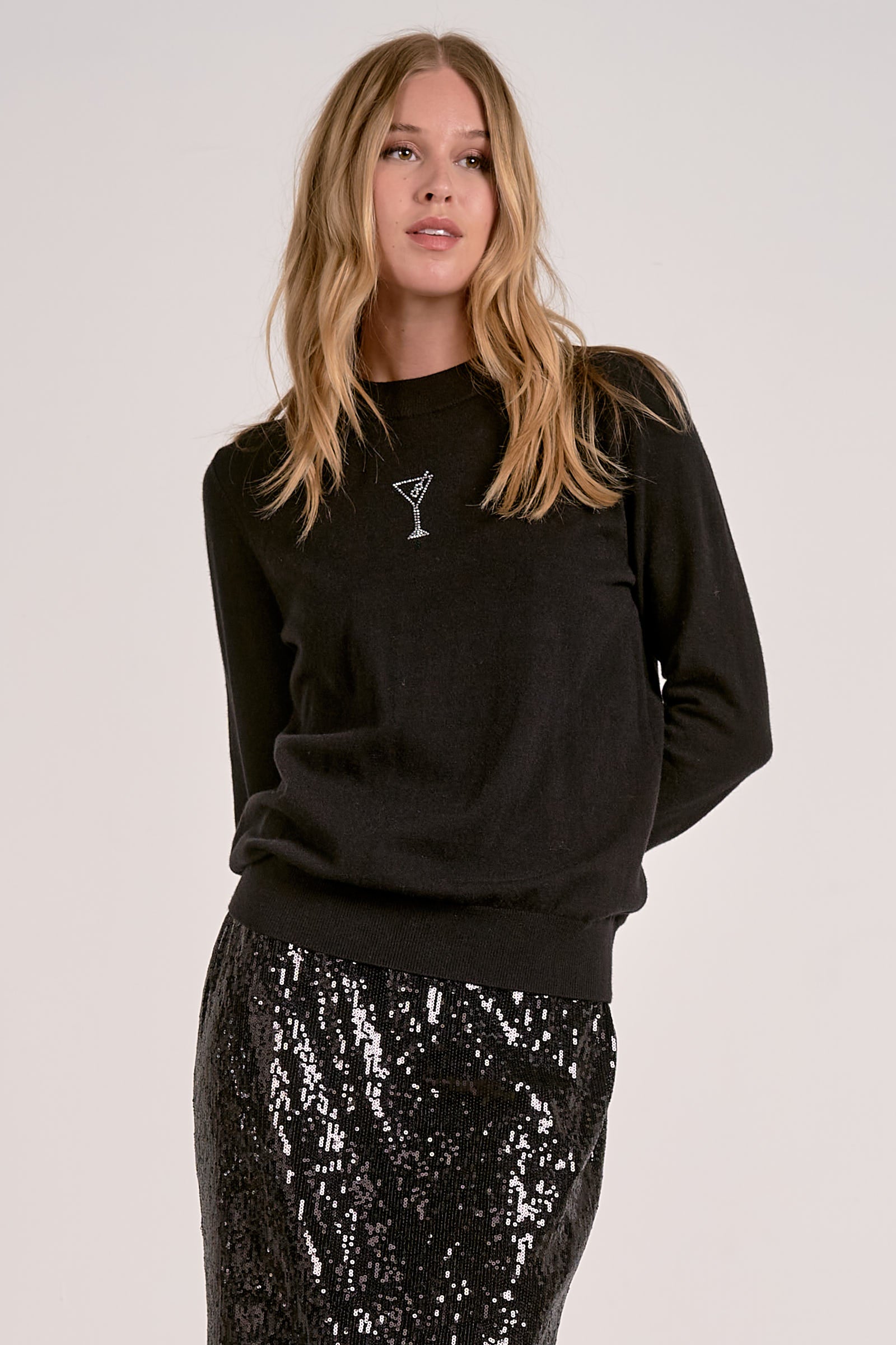 Elan Crewneck Martini Sweater - Image 1