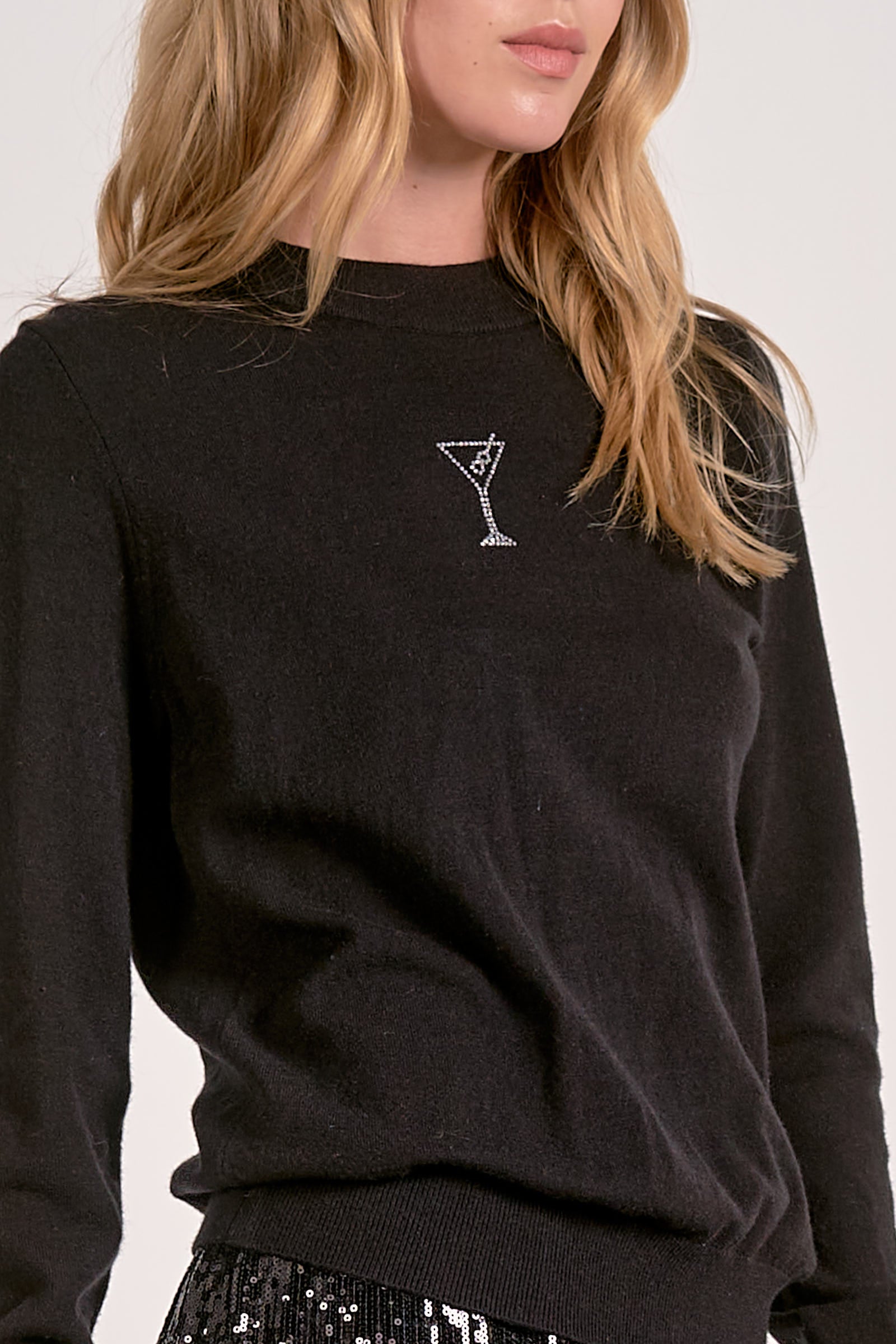 Elan Crewneck Martini Sweater - Image 3
