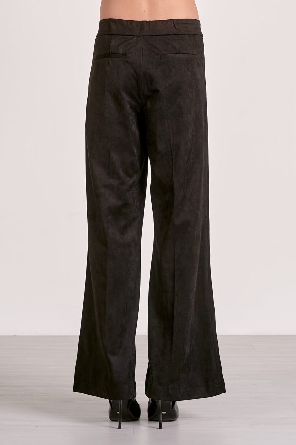 Elan Suede High Waist Pants in Black - Image 4