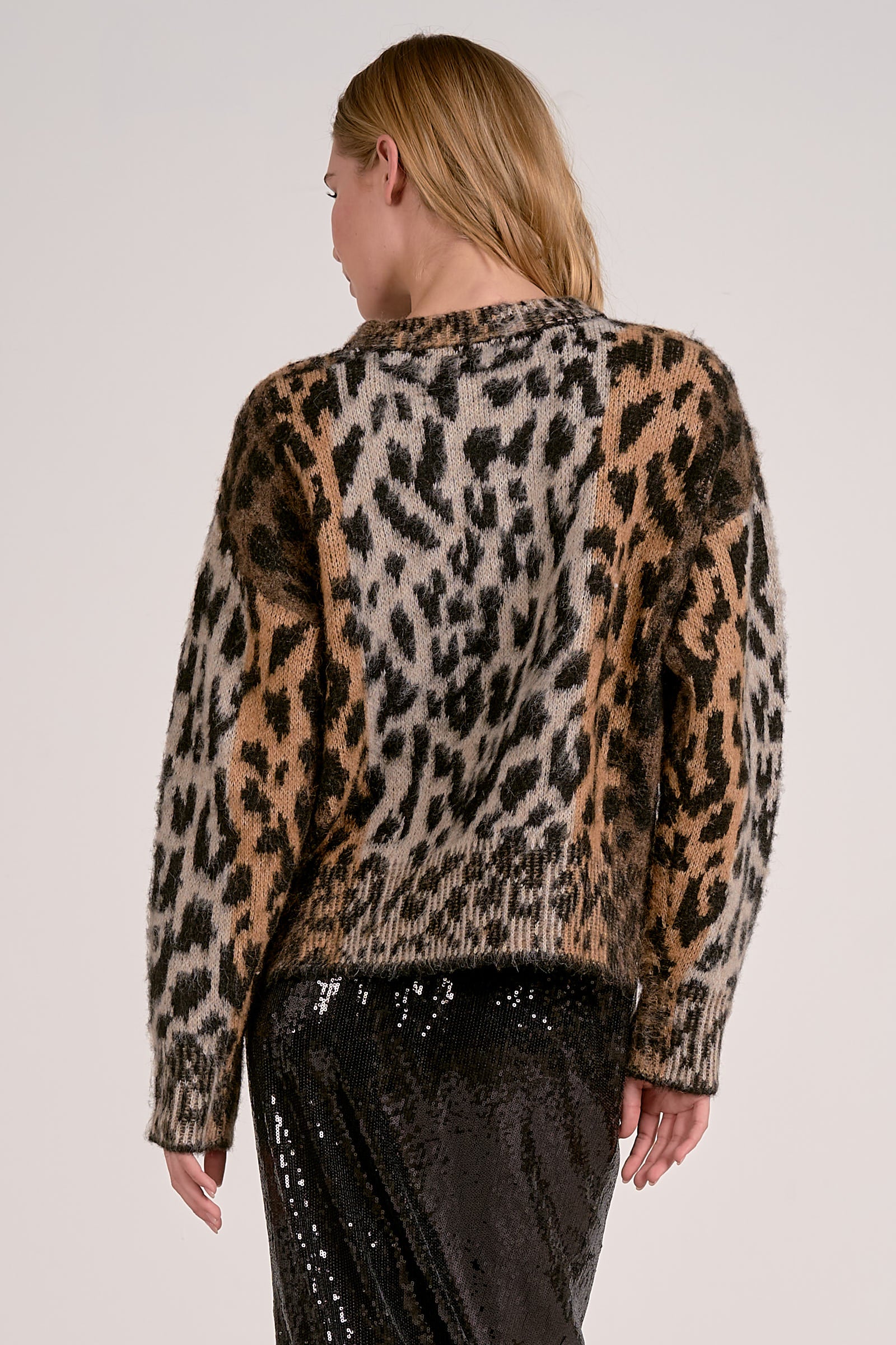 Elan Crewneck Cheetah Sweater - Image 5