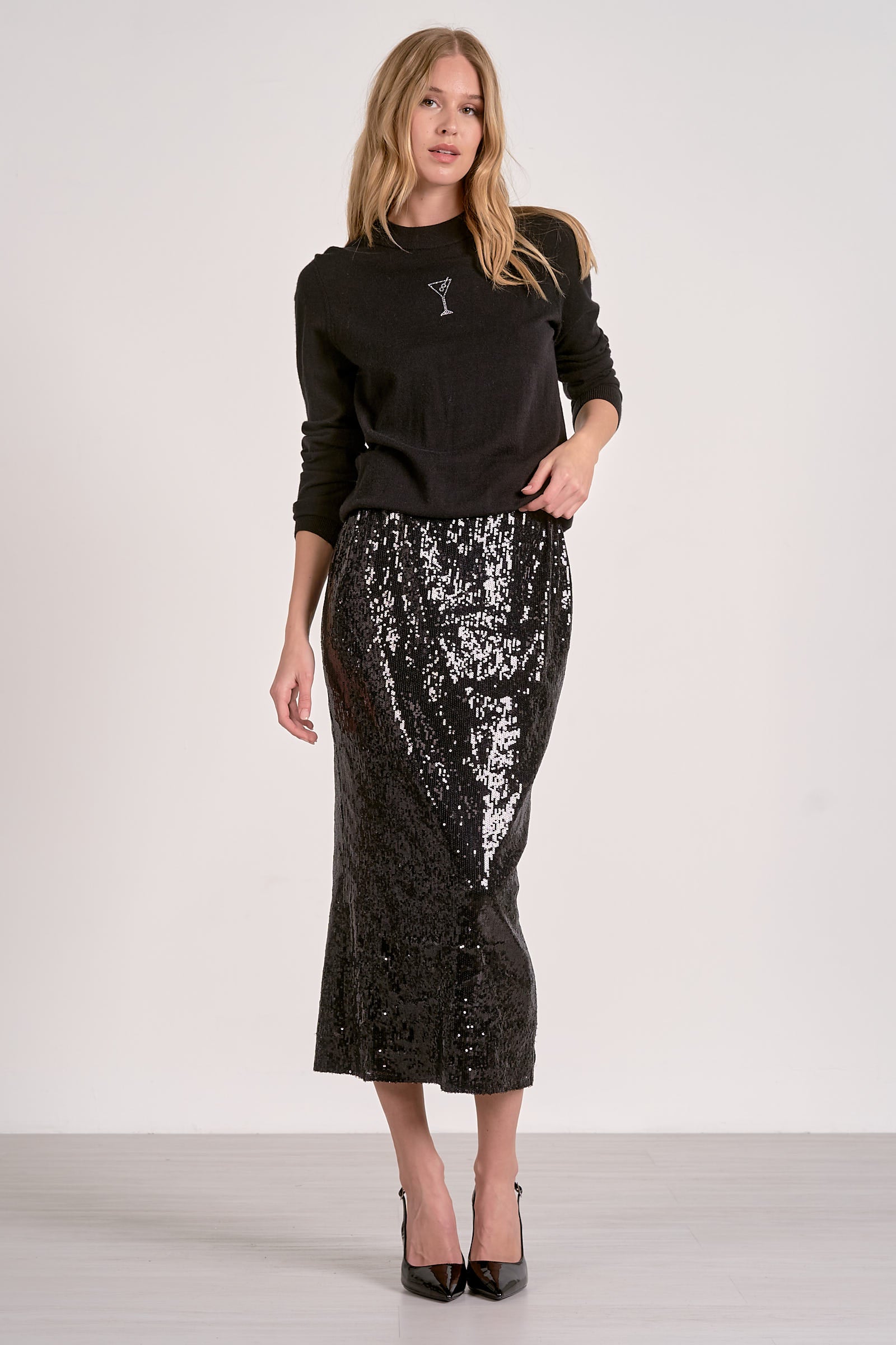Elan Crewneck Martini Sweater - Image 2