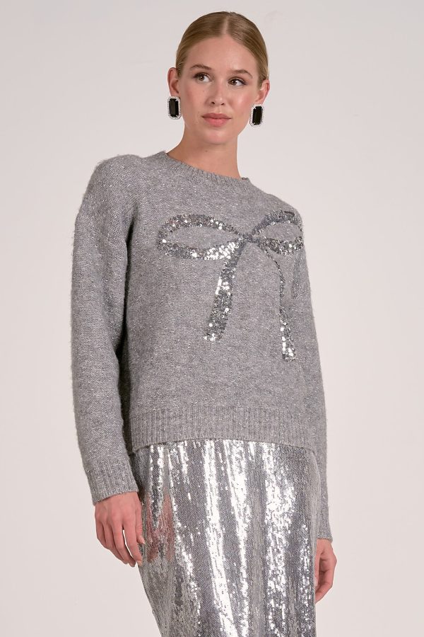 Elan Crewneck Bow Sweater - Image 2