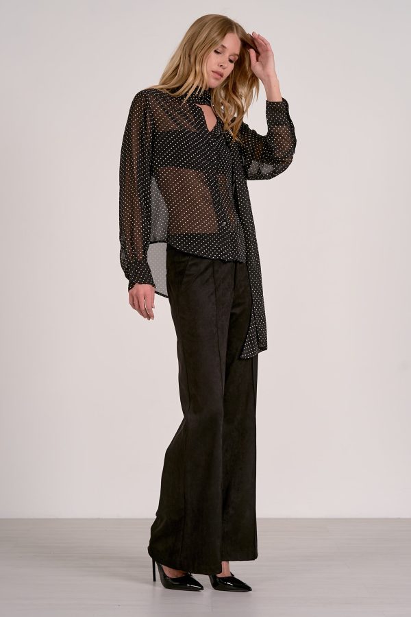 Elan Suede High Waist Pants in Black - Image 5