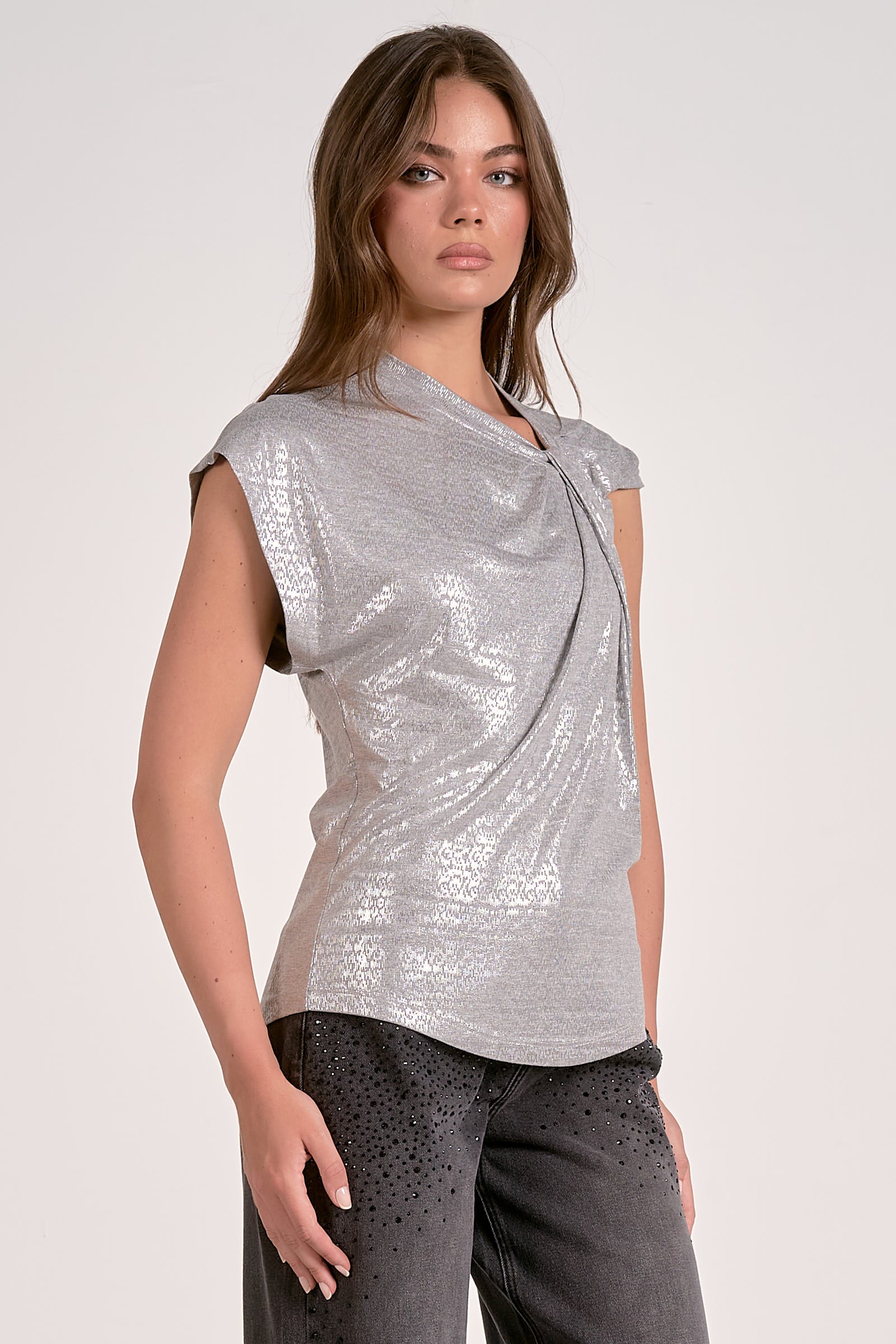Elan Shoulder Twist Top - Image 3