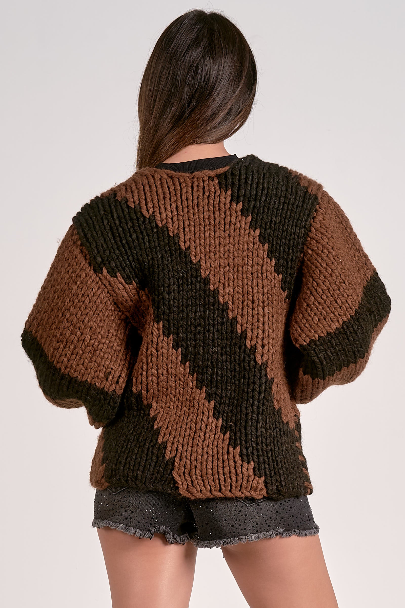 Elan Chunky Cardigan Sweater - Image 3