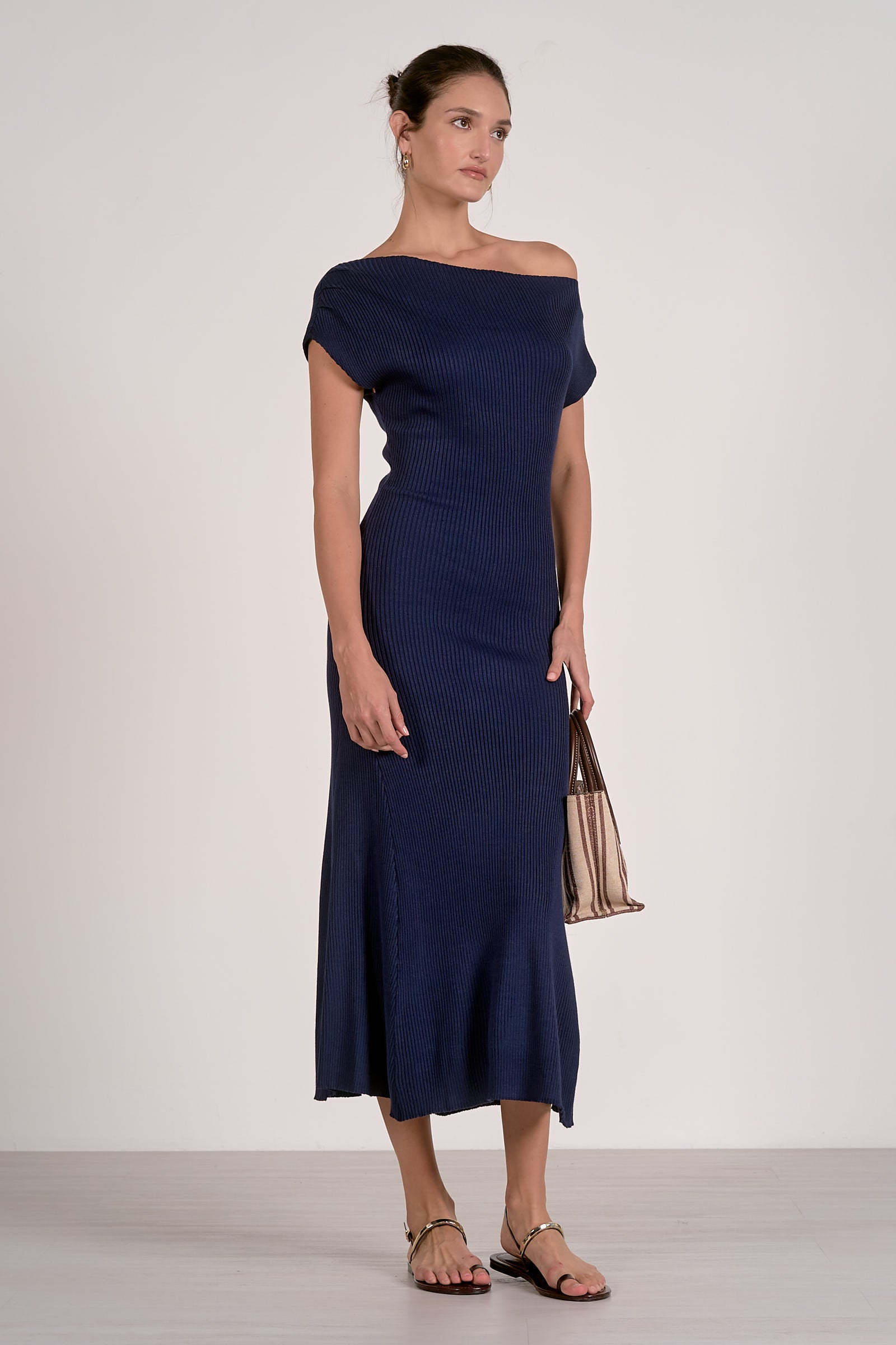Elan Ribbed Cap Sleeve Knit Maxi Dress - Image 3