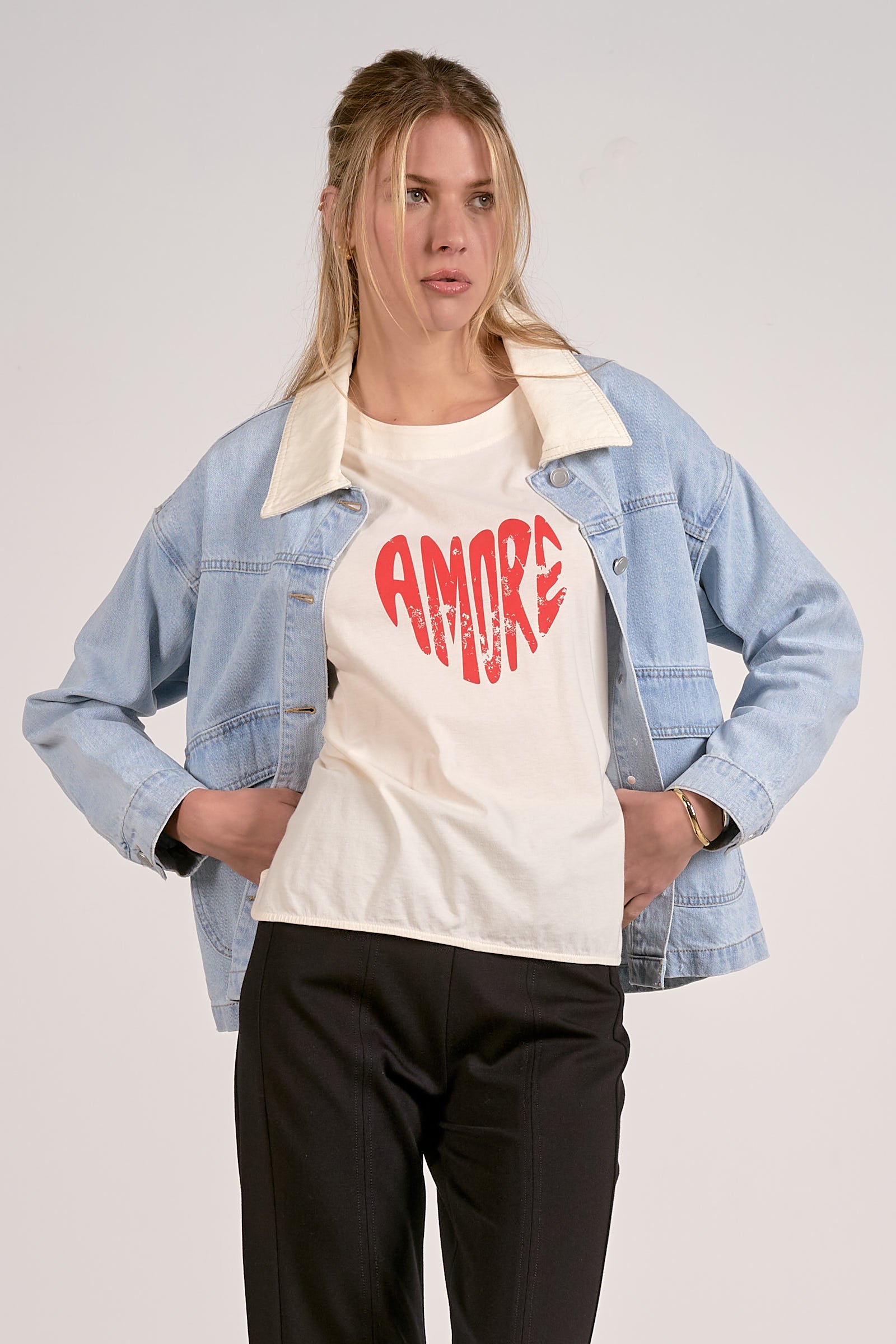 Elan Gia Denim Jacket - Image 1