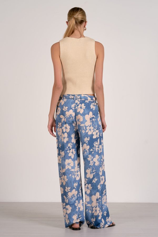 Elan Floral Belted Trousers - Image 4
