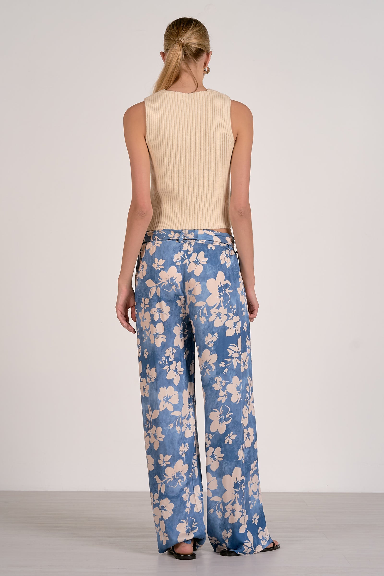 Elan Floral Belted Trousers - Image 4
