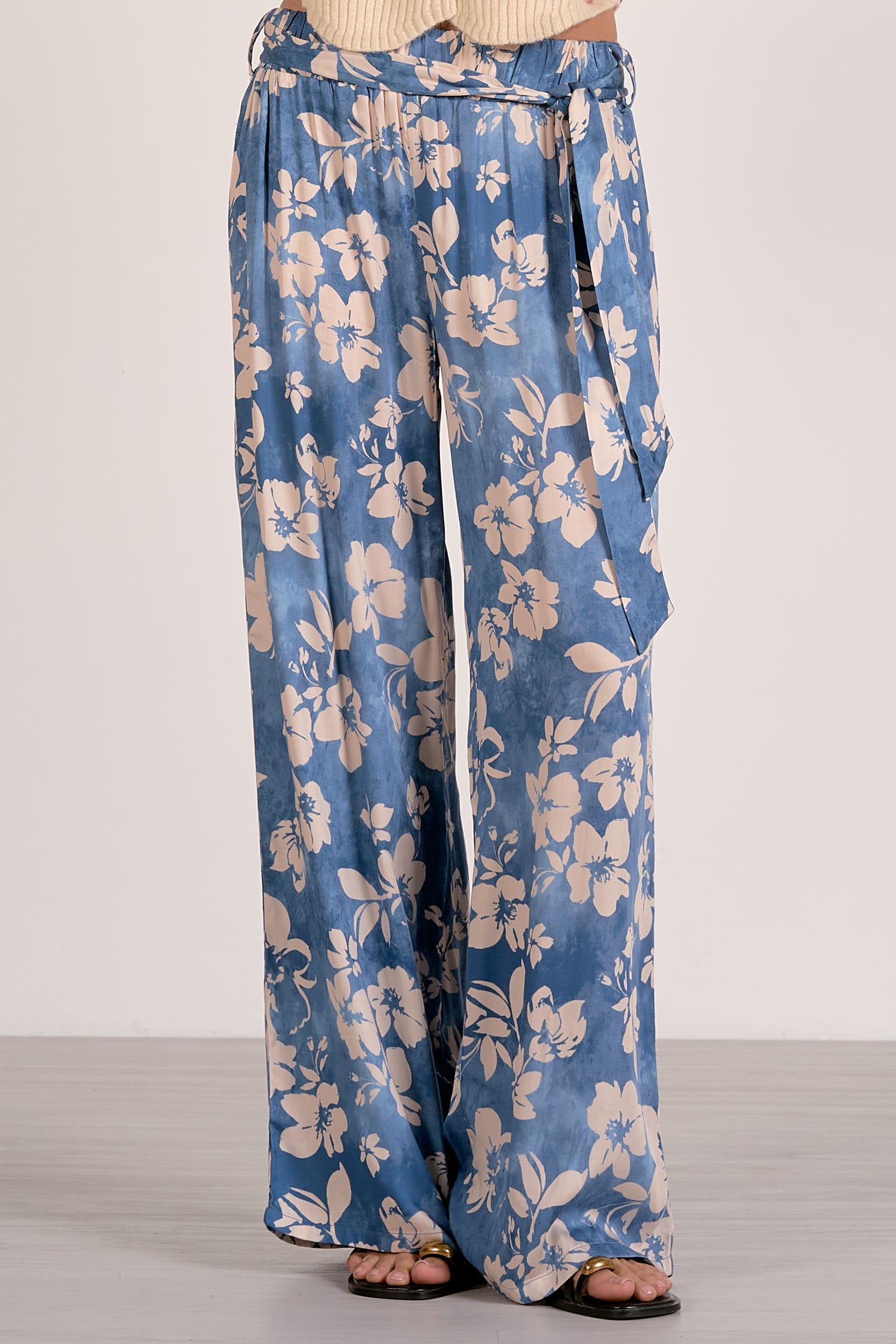 Elan Floral Belted Trousers - Image 2
