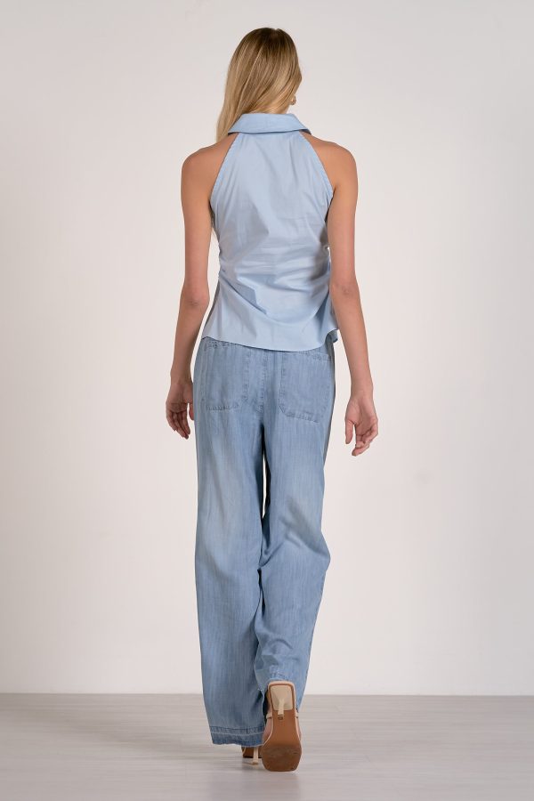 Elan Sleeveless Button Down Top - Image 5