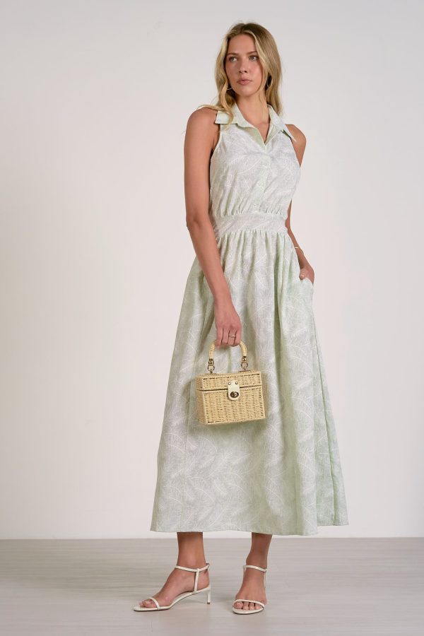 Elan Collared Maxi Dress