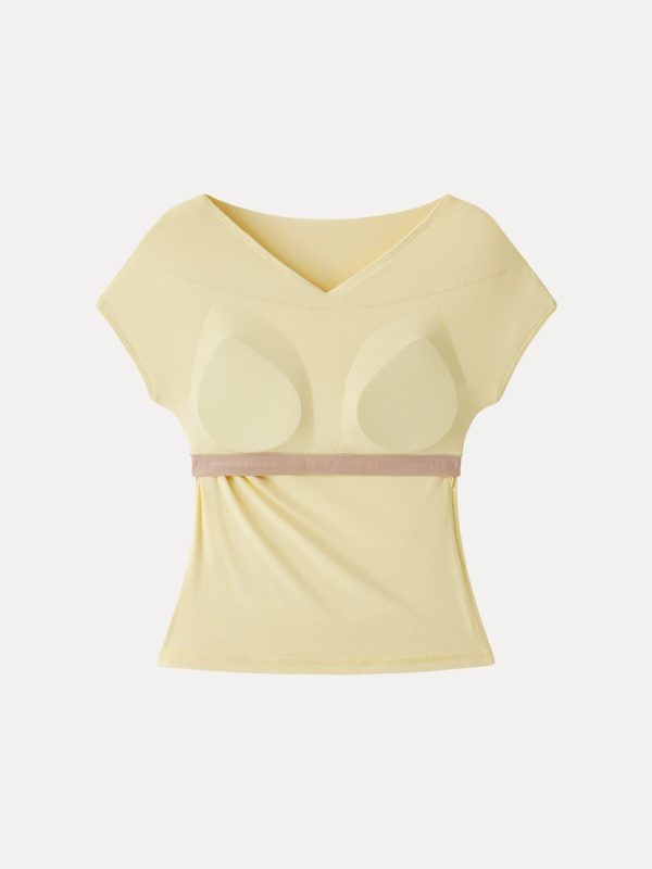 SkinKiss Surplice V-Neck Ruching Bra Top - Image 10